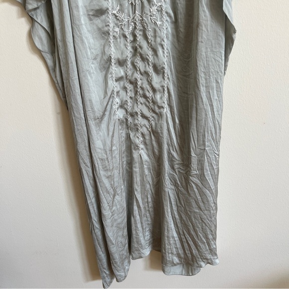 Free People Sensual Satin Sweet Sunrise Embroidered Kimono - Picture 7 of 9